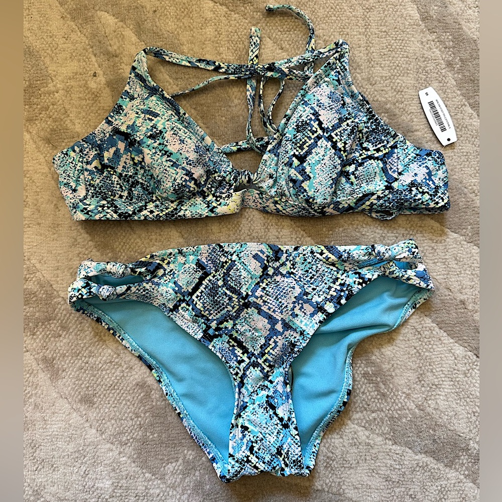 BNWT Adore Me Snake Print Bikini